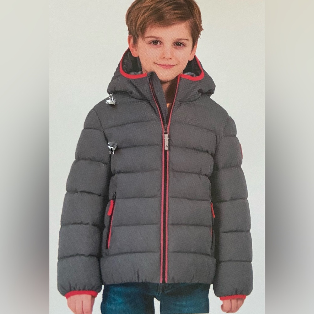 Gerry Kids' Boy Jersey Lined bubble Jacket Grey( Iron)
